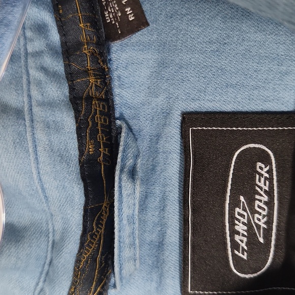 Land Rover Women's Denim Button Up Shirt Size 14 - Picture 15 of 15